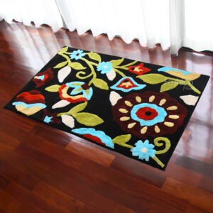 พรม New Collection รูปดอกไม้ Size: 90*150 cm